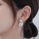 Square Rhinestone Earrings