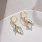 Korean Classic Leaf Drop Earrings