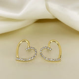 Heart Shaped Stud Earrings